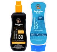 Spray all'olio di carota Australian Gold SPF30 + Moisture Lock 237 ml