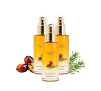 Spray all'olio per capelli, olio condizionante senza risciacquo con estratti botanici naturali, formula non grassa per capelli secchi e ricci, spray districante e per lo styling per donna e uomo, 80 m