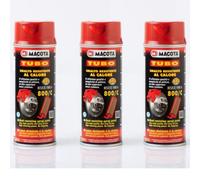 Spray anti calorico, colore rosso, confezione da 3 x 400 ml, resistente alle alte temperature