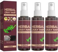Spray anti-grigio alle erbe, balsamo scurente naturale per capelli e spray ripristinante il colore, cura nutriente del cuoio capelluto per uomini e donne, rinforzante