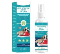 Spray Anti Masticazione per Cani 100ml, Dissuasore alla Mela Amara, Disabituante per Cani e Gatti, Protegge Mobili, Scarpe e Divani, Spray Repellente Educativo per Smettere di Mordere