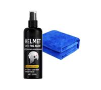 Spray antiappannamento per visiera e occhiali del casco - Spray antiappannamento da 100 ml incl. in microfibra - rivestimento nanorepellente alla pioggia e detergente per visiera per caschi da m