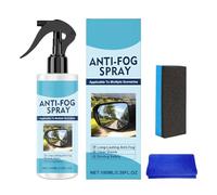 Spray Antiappannante per Auto,100ML Anticalcare Impermeabile | Con E Spugna Detergente Pioggia Anti Appannamento,per Visibilità Guida Interni Casa e Macchie