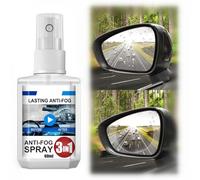 Spray Antiappannante Vetri Auto e Parabrezza,Spray Antiappannamento Per Parabrezza Auto,3in1 Anti Fog Spray For Car,Agente Antipioggia Antiappannamento Per Vetro Per Auto,Spray Sbrinante per Auto,60ml