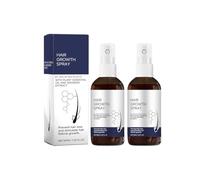 Spray Anticaduta 2 Pezzi, Hair Growth Serum, Olio di Ricino per Crescita Capelli, Rinforza le Radici, Riduce le Doppie Punte, Aumenta il Volume, Trattamento Giornaliero per Capelli Danneggiati