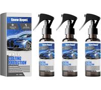 Spray antighiaccio per parabrezza auto, spray multiuso per la rimozione della neve dai vetri auto, agente sbrinante per parabrezza, scioglie rapidamente la brina, essenziale per l'inverno