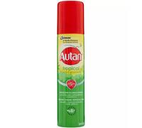 Autan Tropical Spray Insetto Repellente e Antizanzare Tigre, Comuni e Tropicali, 1 Confezione da 100 ml, Protezione di Lunga Durata