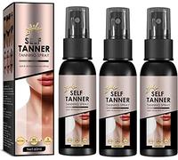 Spray autoabbronzante per il corpo scuro, spray abbronzante istantaneo senza sole, autoabbronzante premium, autoabbronzante a lunga durata, migliore autoabbronzante per viso e corpo (3 PCS)