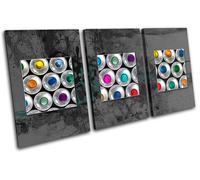 Spray Cans Abstract Graffiti TREBLE TELA parete arte foto stampa