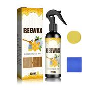 Spray Cera d'Api Naturale per Mobili in Legno (120ml), Cera d'Api Naturale per Protezione e Lucentezza, Spray per Legno Professionale per Pavimenti, Tavoli e Superfici in Legno Antico e Moderno