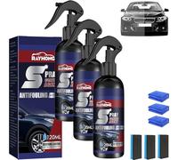 Spray Coating Agent Multi-Functional Coating Renewal Agent, 3 in 1 High Protection Quick Car Coat Sprays for Vehicles, Nanotechnology Plastic Parts Refurbish Agent (3Pcs)