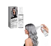 Spray Colorante For Capelli Grigio Argento - Formula A Base Vegetale For Un'idratazione Duratura E Una Vivace Tonalità Dei Grigi