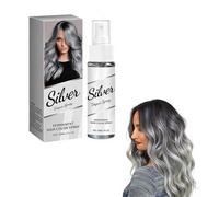 Spray Colorante For Capelli Grigio Argento - Trattamento Idratante E Nutriente A Lunga Durata Con Estratti Vegetali For Rinfrescare I Toni Dei Capelli Grigi