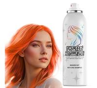 Spray colorante temporaneo per capelli, 150 ml, spray istantaneo per adulti e bambini, lavabile e non adesivo, formula delicata, arancione, Halloween, cosplay, feste in costume, feste