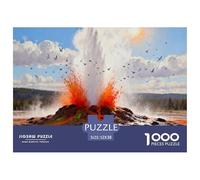 Spray Colorato Fly Geyser Puzzle in Legno Impermeabile DIY Puzzles Da 1000 Pezzi Per Adulti Sfidanti E Rompicapo Per Decorazioni Domestiche