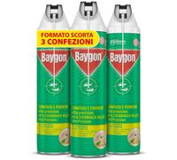 Spray con Cannuccia per Scarafaggi e Formiche 3 Bombole da 400ml Protezione