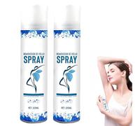 Spray Depilatorio Delicato,Crema Depilatoria Idratante Anti-Irritazione per Braccia,Gambe e Petto,Delicata e Indolore,Non Appiccicosa,Levigante a Lunga Durata,Adatta a Tutti i Tipi di Pelle (2Pezzo)