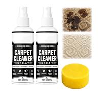 Spray detergente per tappeti, smacchiatore a secco per tappeti (2Pcs) | Soluzione detergente e ravvivante per tappeti (100 ml), adatta a tessuti e rivestimenti (materassi, interni auto, divani)