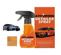 Spray Dettagliante per Auto | 120ml Agente Dettagliante ad Alto Brillantante per Vernice Auto - Rimuovi Manutenzione Riparazione Vetro Fari Gomma Vernice