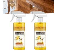 Spray di Cera d'api Micro-Molecolarizzata Naturale, Cera d'api con Olio Essenziale, Spray di Riparazione e Cura Naturale 2026, Cera d'api Multiuso per Mobili e Legno, per Soggiorni, Pavimenti in Legno