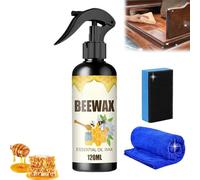 Spray di cera d'api micro-molecolarizzata naturale, cera d'api per lucidare e pulire mobili, Beeswax Furniture Polish, cera d'api spray detergente e restauratore (1pcs)