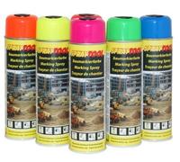 Spray di marcatura rosso fluorescente, 500 ml (1 scatola = 12 lattine).