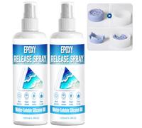 Spray di rilascio dello stampo in resina epossidica, agente sformatore antiaderente per stampi in resina, spray di rilascio in silicone per candela, sapone, colata di cemento e gesso, (2pcs)