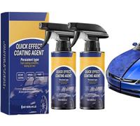 Spray di Rivestimento ad Effetto Rapido per Auto,2pcs Quick Effect Coating Agent for Car,Advanced Car Quick-Acting Coating Agent Spray