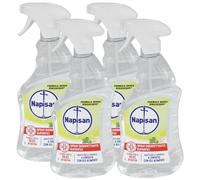 Spray Disinfettante Multisuperfici, Adatto Anche per Le Superfici A Contatto con Gli Alimenti. Elimina Fino al 99,9% dei Batteri. con Menta e Limone 740ml (4 Spray)