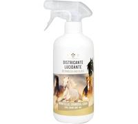 Spray Districante, Detergente e Lucidante Naturale e Vegetale - per Manto, Criniera, Crine e Coda di Cavalli - Pulisce Polvere e Sporco, Scioglie i Nodi e Profuma - Linea 101 (750ml)