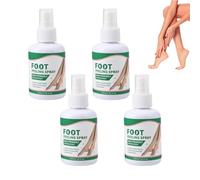 Spray esfoliante con aloe vera, peeling piedi, rimozione calli per la cura dei piedi e del tallone, idratante per talloni screpolati, spazzola per piedi per ha morto (4 pezzi)