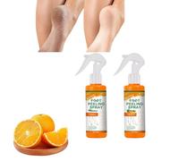 Spray esfoliante istantaneo, rimozione calli dei piedi e spray esfoliante per rimuovere la pelle morta, spray idratante per piedi secchi, screpolati e talloni ruvidi (2 pezzi)