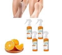 Spray esfoliante istantaneo, rimozione dei calli dei piedi e spray esfoliante per rimuovere la pelle morta, spray idratante per piedi secchi, screpolati e talloni ruvidi (4 pezzi)