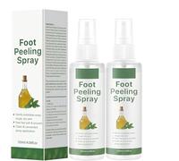 Spray Esfoliante Professionale per Piedi 120ml con Olio di Tea Tree, Trattamento Antimicotico ed Idratante, Rimuove Cellule Morte e Calli, Azione Rapida, Per Piedi Morbidi e Lisci (2Pezzo)