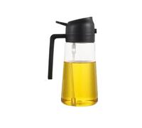 Spray For Olio, Lucidatore, Friggitrice, Spray For Olio Ad Aria, Spray For Olio Da Cucina A Doppio Scopo, Bomboletta Spray A Tenuta Stagna, Flacone Spray For Cucina E Uso Domestico(2use black 500ml)