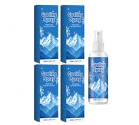 Spray freschezza menta portatile 100ml viso corpo | Nebbia menta freschezza istantanea, formato compatto per sport e viaggi