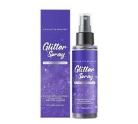 Spray glitter per capelli - Spray brillante per capelli e corpo per trucco da festival, spray glitter versatile e delicato sulla pelle per le donne - per feste, decorazioni festive,