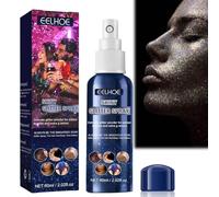 Spray Glitter per il Corpo da Donna, Glitter Spray 60ML Impermeabile | Brillantini per Capelli, Viso, Corpo e Vestiti, Sprays Glitterato Impermeabile ad Asciugatura Rapida, per Feste, Festival