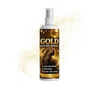 Spray Glitter per il Corpo Fine Scintillante Oro Facile da Risciacquare