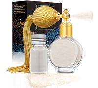 Spray Glitter per Viso, Corpo e Capelli | Glitter Cosmetico che Riluce | Perfetto per Natale, Rave e Feste 01-Argento