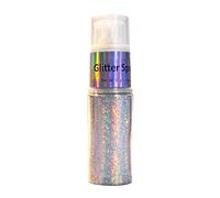 Spray glitterato per il corpo, 15 g, non adesivo, per feste | Spray glitterato per viso, pelle, tessuto per costume da donna, ragazza e bambino