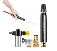 Spray Hose Attachment - Metal Flow Control, Intense Setting, Multiple Wash Patterns, Robust Sprinkler Head | Industrial Strength Trigger, for Exterior Maintenance Cleaning Jobs Garage Watering