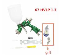 Spray HVLP da 1,3 mm con filtro 'aria e connettore del tubo flessibile 'aria girevole a 360°, utensili ad aria compressa for vernice for auto ad alta atomizzazione, aerografo(HVLP1.3)