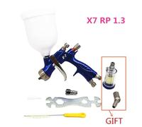 Spray HVLP da 1,3 mm con filtro 'aria e connettore del tubo flessibile 'aria girevole a 360°, utensili ad aria compressa for vernice for auto ad alta atomizzazione, aerografo(RP1.3)