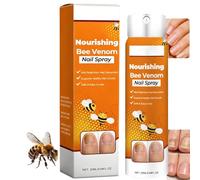 Spray idratante per cuticole con veleno d'api, per cuticole secche e screpolate, trattamento nutriente per unghie e cuticole, con olio di albero del tè e zenzero