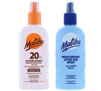 Spray impermeabile Malibu SPF20 200 ml + balsamo spray doposole 200 ml