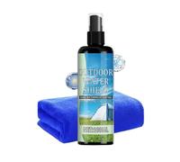 Spray impermeabilizzante per Tessuti Esterni, Protezione Impermeabile da 100 ml, Protezione Resistente all'Acqua, per Tende, Zaini, Tela, Nylon, Poliestere, Conchiglie, Sci, pagaia, Campeggio
