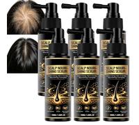 Spray intensivo rinfrescante per il cuoio capelluto, essenza idratante e nutriente per capelli, esen/cia lenitiva per il cuoio capelluto con prurito secco, spray siero (6 pezzi)