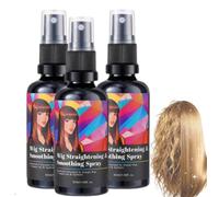 Spray Lisciante e Disciplinante per Parrucche, Spray Districante Senza Risciacquo, Leggero e Non Unto, Soluzione Rapida per lo Styling di Parrucche ed Extension (Ideale per Viaggi) (3 pezzo)