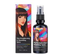 Spray lisciante e levigante per parrucche, formula idratante leggera, finitura lucida non untuosa, effetto volumizzante anti-crespo, soluzione rapida per lo styling (1pcs)